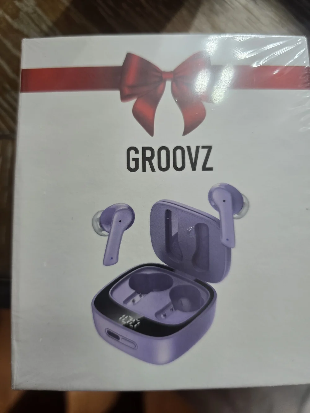 Groovz Purple True Wireless Earbuds with Charging Case